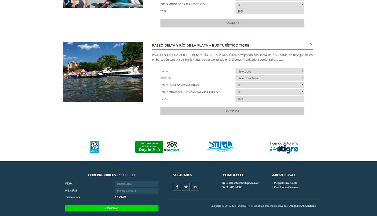 Diseño de página web para viajes y turismo