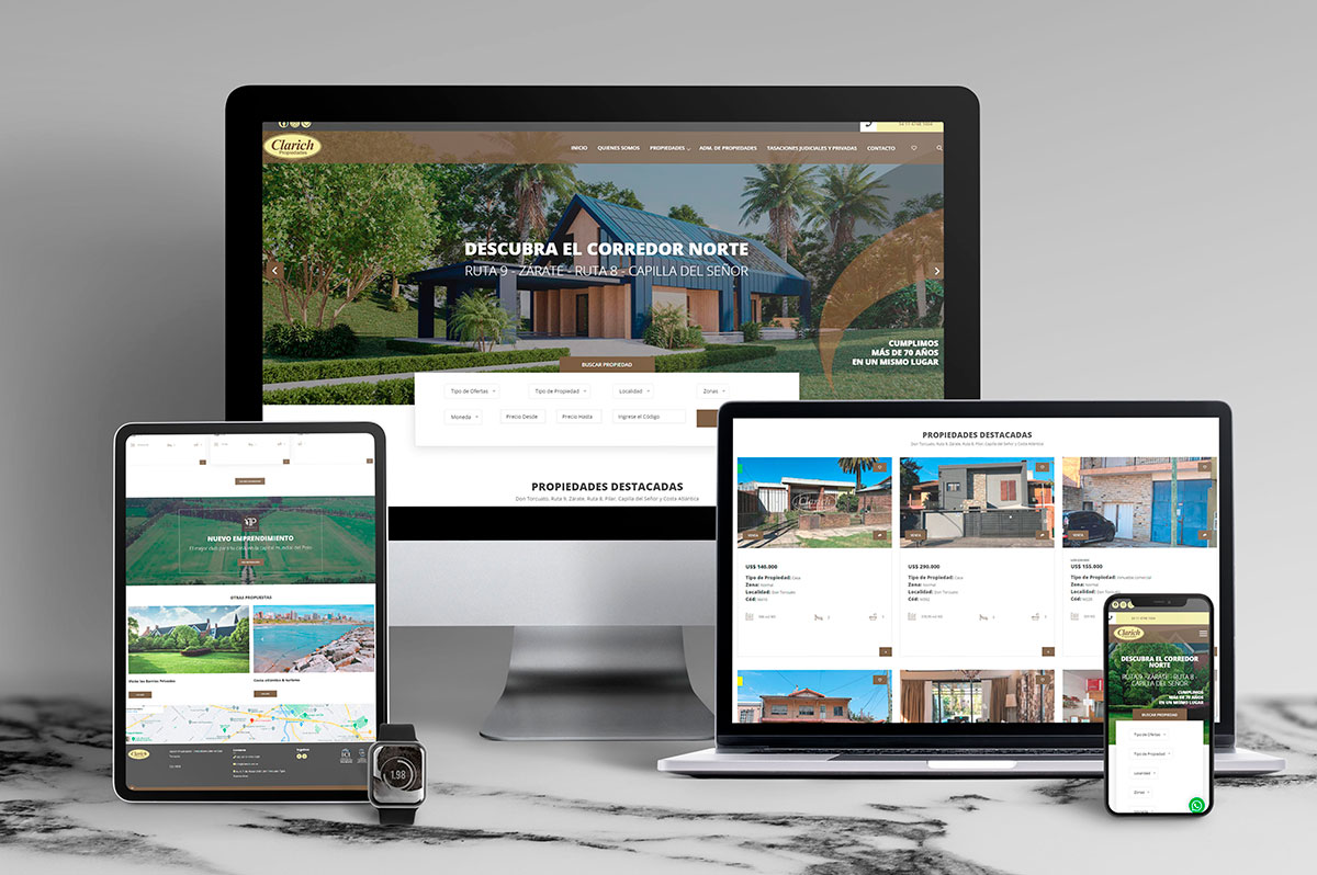 Diseño de página web inmobiliaria