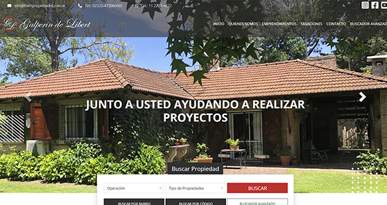 Diseño página web inmobiliaria