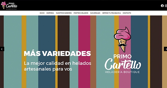 Diseño página web heladeria