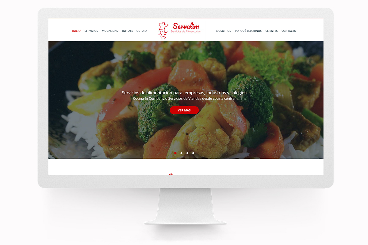 Diseño de página web gastronómica