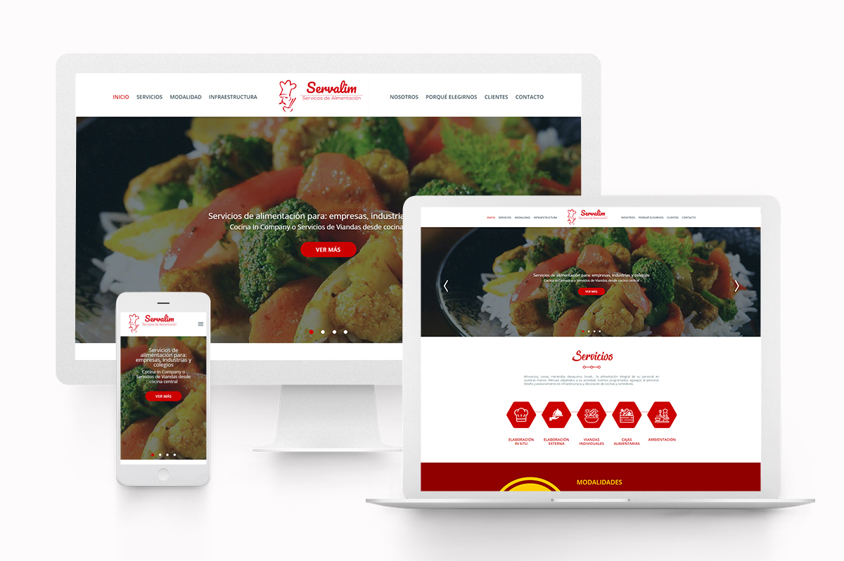 Diseño de página web gastronómica